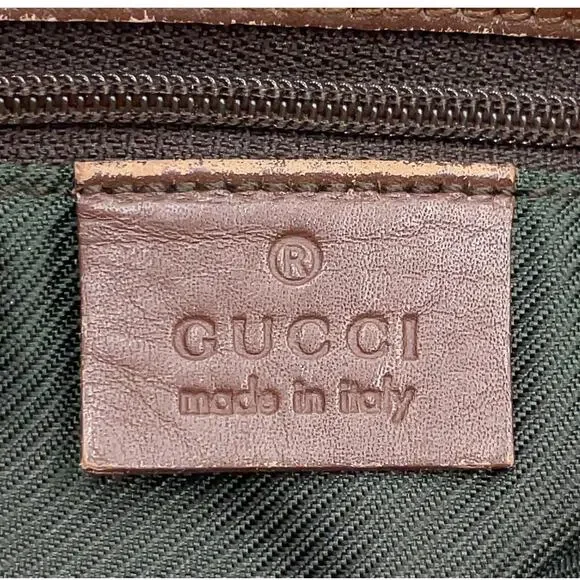 Auth Gucci GG Beige Canvas Leather 31243 Tote Bag - Picture 15 of 16